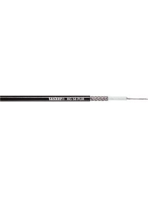 Tasker - RG58 PUR - Coaxial Cable   1 x50 Ohm black, RG58 PUR, Tasker