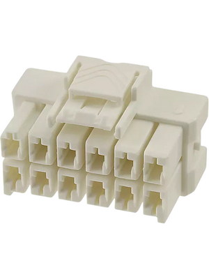 TE Connectivity - 1-1971776-6 - Male Housing Pitch6 mm Poles 2 x 6 Multi row / Free hanging/cable mount Power Triple Lock, 1-1971776-6, TE Connectivity