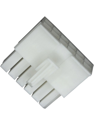 TE Connectivity - 770581-1 - Pin housing Pitch4.14 mm Poles 2 x 6 Double row / straight / accepts male or female contacts MATE-N-LOK Mini Universal, 770581-1, TE Connectivity