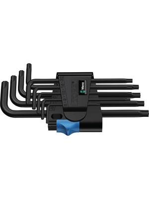 Wera - 967 L/9TXHF BLACK - L-Key Set;9 p., 967 L/9TXHF BLACK, Wera