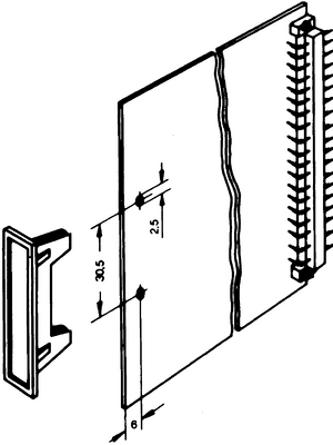 Pentair Schroff - 60800-039 - PCB handle Noryl/PBC grey N/A, 60800-039, Pentair Schroff