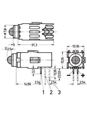 Pentair Schroff - 69004-050 - PCB LED 5 mm round red standard / mounting plane 1, 69004-050, Pentair Schroff
