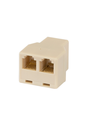 Maxxtro - 6/6F-F*2 - Modular-T-adapter 3x RJ12 f/f/f 1:1 unshielded, 6/6F-F*2, Maxxtro