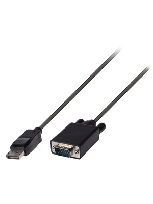 Valueline - VLCP37300B20 - Monitor cable 2.00 m black, VLCP37300B20, Valueline