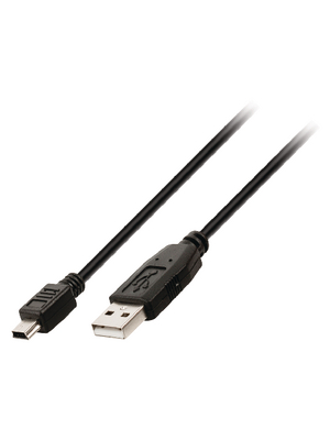 Valueline - VLCP60301B20 - USB Cable 2.00 m black, VLCP60301B20, Valueline