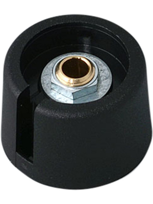 OKW - A3023049 - Control knob with recess black 23 mm, A3023049, OKW