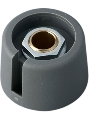 OKW - A3023638 - Control knob with recess grey 23 mm, A3023638, OKW