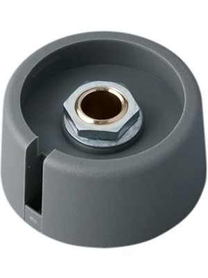 OKW - A3031638 - Control knob with recess grey 31 mm, A3031638, OKW