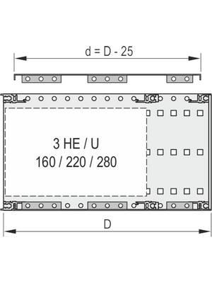 Pentair Schroff - 24560-078 - Cover Plate 84 TE, 24560-078, Pentair Schroff
