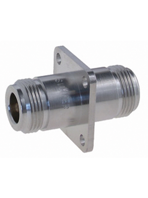 Huber+Suhner - 37_N-50-0-1/133_NE - Adapter flange N female/female 50 Ohm, 37_N-50-0-1/133_NE, Huber+Suhner