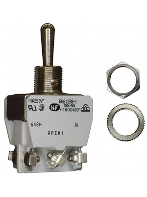 Apem - 649H - Industrial toggle switch on-off-on 2P, 649H, Apem