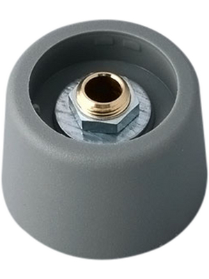 OKW - A3123048 - Control knob without recess grey 23 mm, A3123048, OKW