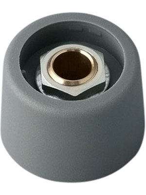 OKW - A3123068 - Control knob without recess grey 23 mm, A3123068, OKW