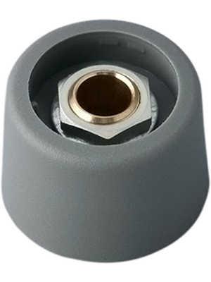 OKW - A3123638 - Control knob without recess grey 23 mm, A3123638, OKW