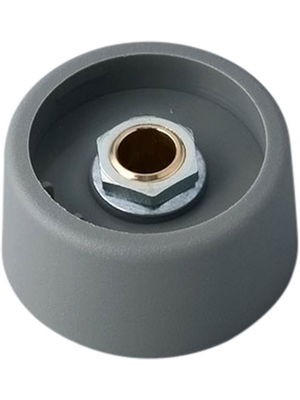 OKW - A3131638 - Control knob without recess grey 31 mm, A3131638, OKW