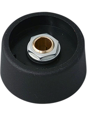 OKW - A3131639 - Control knob without recess black 31 mm, A3131639, OKW