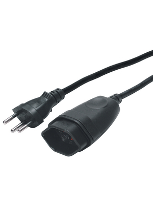 Steffen - 0302153 - Extension cables CH Type 12 CH Type 13 black, 0302153, Steffen