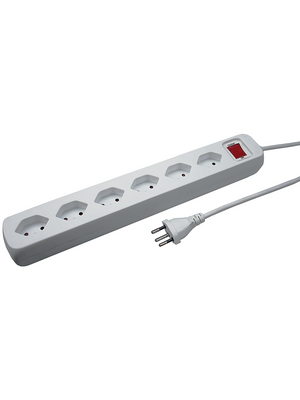 Steffen - 207603216S - Multiple socket outlet, 6xJ (T13), 1.5 m, Type 12, 207603216S, Steffen