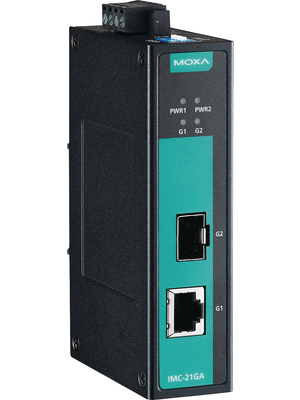 Moxa - IMC-21GA - Converter, RJ45 10/100/1000-SFP Slot, IMC-21GA, Moxa