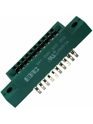 Edac - 341-020-500-202 - Card edge connector 20P, 341-020-500-202, Edac