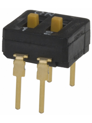 Omron Electronic Components - A6D-2103 - DIL switch THD 2P, A6D-2103, Omron Electronic Components