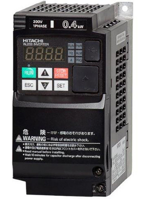 Hitachi - WJ200-002SF - Frequency converter WJ200 0.25 kW, 200...240 VAC 1-/3-phase, WJ200-002SF, Hitachi