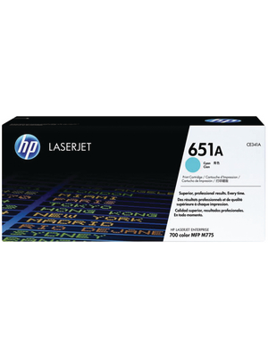 Hewlett Packard (DAT) - CE341A - Toner 651A Cyan, CE341A, Hewlett Packard (DAT)