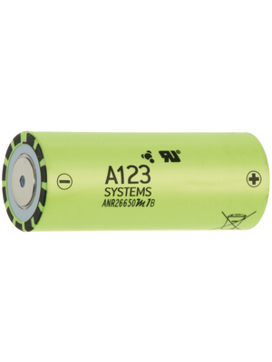 A123 Systems - ANR26650M1-2500 - LiFePO4-Battery 3.3 V 2500 mAh, ANR26650M1-2500, A123 Systems