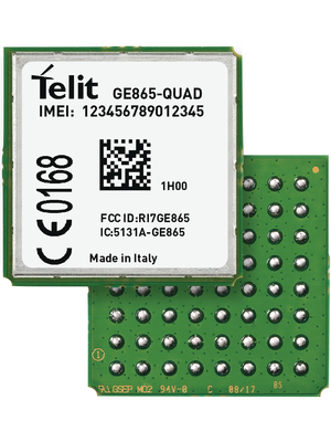 Telit - GE865QUD004T014 - GSM module 850 MHz / 900 MHz / 1800 MHz / 1900 MHz, GE865QUD004T014, Telit