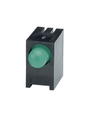 Everlight Electronics - A203B/SYG/S530-E2 - PCB LED 5 mm round green standard, A203B/SYG/S530-E2, Everlight Electronics