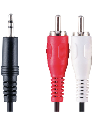 Bandridge - VAL3401 - Audio cable 1.00 m black, VAL3401, Bandridge