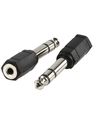 Valueline - AC-007 - Adapter jack Stereo jack male 6.35 mm Stereo jack female 3.5 mm m - f, AC-007, Valueline