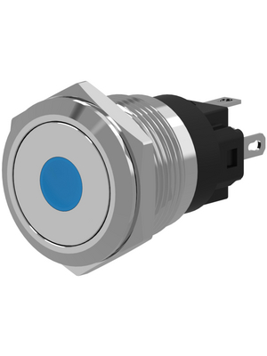 EAO - 82-4153.2214 - Push-button Switch, vandal proof stainless steel 16 mm 240 VAC 3 A 1 change-over (CO), 82-4153.2214, EAO