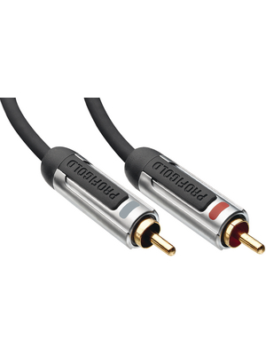 Profigold - PROA4201 - Audio cable 1.00 m black, PROA4201, Profigold