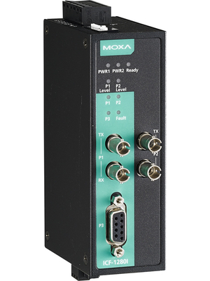 Moxa - ICF-1280I-S-ST - Converter PROFIBUS-Fiber SingleMode, ICF-1280I-S-ST, Moxa