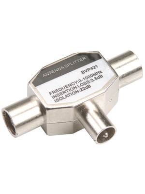 Bandridge - BVP421 - Splitter Coax Male/ 2x Coax Female, BVP421, Bandridge