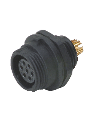 Deltron - DELKSP1312/S3 - Panel-mount socket 3P IP 68, DELKSP1312/S3, Deltron