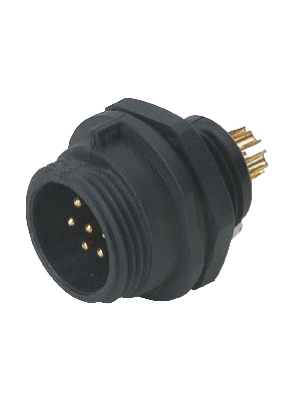 Deltron - DELKSP1312/P3 - Panel-mount plug 3P IP 68, DELKSP1312/P3, Deltron