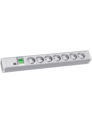 Bachmann - 333.600 - Outlet strip, 7xF (CEE 7/3), 2 m, F (CEE 7/4), 333.600, Bachmann