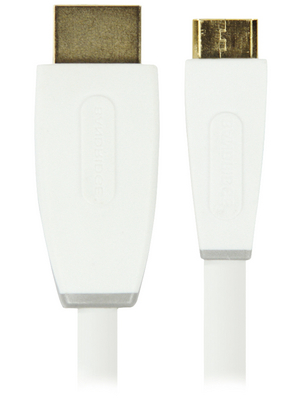 Bandridge - BBM34500W10 - HDMI cable 1.00 m white, BBM34500W10, Bandridge