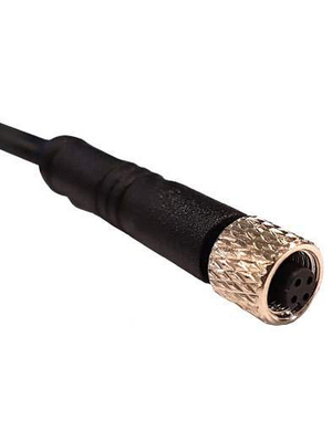 Bulgin - PXPPVC05FBF03ACL010PVC - Cable socket M5 Poles 3, PXPPVC05FBF03ACL010PVC, Bulgin