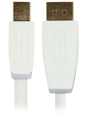 Bandridge - BBM37400W10 - Mini DisplayPort adapter cable 1.00 m white, BBM37400W10, Bandridge