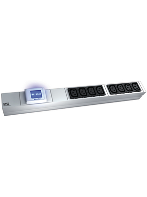 Bachmann - 333.810 - Outlet strip, Power Display, 8xC13, 2 m, F (CEE 7/4), 333.810, Bachmann