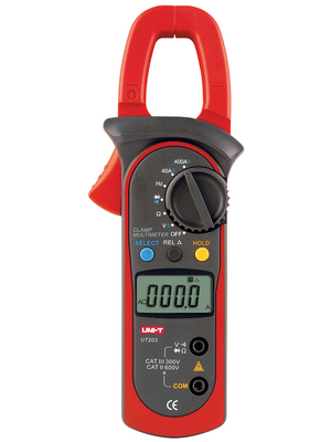 UNI-T - UT203 - Current clamp meter, 400 AAC, 400 ADC, AVG, UT203, UNI-T