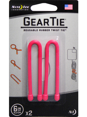 Nite Ize - GEAR TIE 6- RED - Gear Tie 6" Red, GEAR TIE 6- RED, Nite Ize