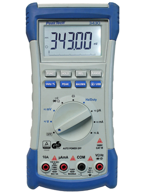 PeakTech - P 3430 - Multimeter digital TRMS AC 22000 digits 700 VAC 1000 VDC 10 ADC, P 3430, PeakTech