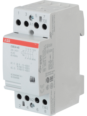 ABB - ESB24-40-230AC/DC - Contactor 230 V 4 NO Screw Terminal, ESB24-40-230AC/DC, ABB