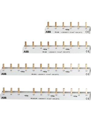 ABB - PS3/6 - Busbar, 3-phase, 6 Pins,   63  A, PS3/6, ABB
