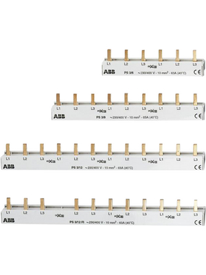 ABB - PS3/6 - Busbar, 3-phase, 6 Pins,   63  A, PS3/6, ABB