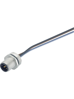 Binder - 09-3431-00-04 - Panel-mount plug, 713 series 4-pole M12, 09-3431-00-04, Binder